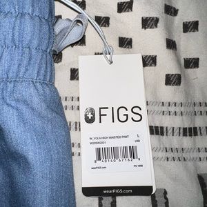 Figs scrub pants in Demin blue